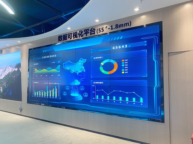 華邦瀛智慧展廳55寸1.8mm液晶拼接屏